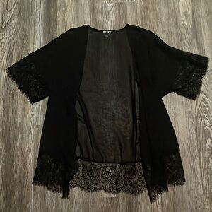 Hot Topic Black Lace Cardigan